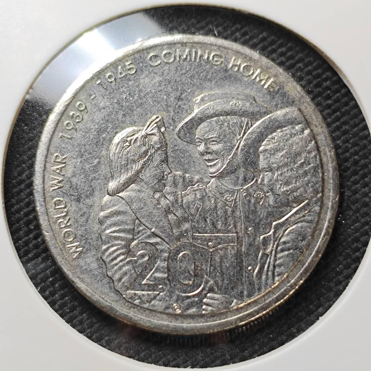 KK钱币收藏小铺   第404期 2月预留时间 周末发货  澳大利亚20分纪念币