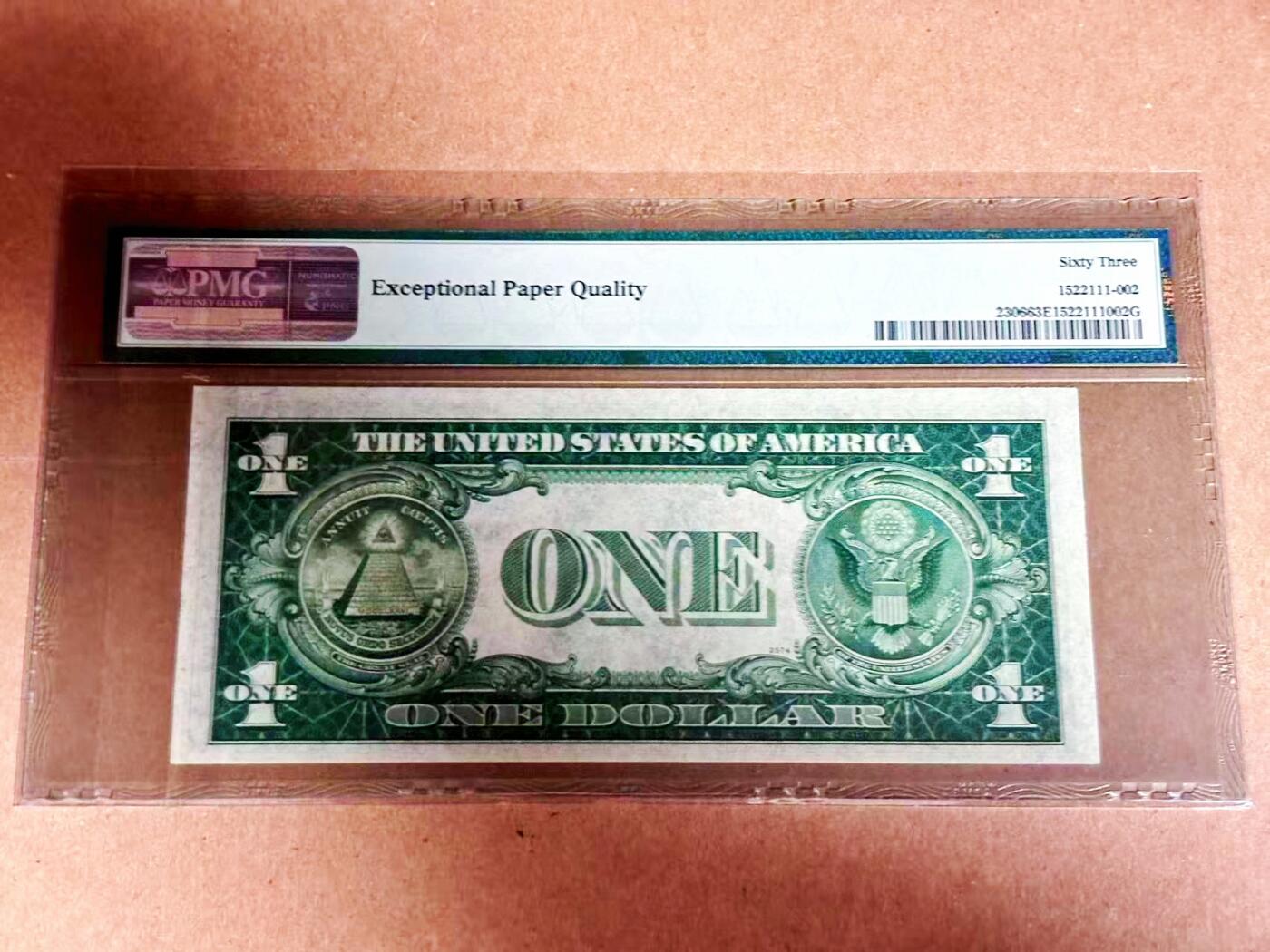 【Blue Auction】世界纸币精拍第792期——18级TOP拍卖/信誉/品质/专业/高效💫 【88尾】美国 1935年1美金 PMG63EPQ 北非券 老壳