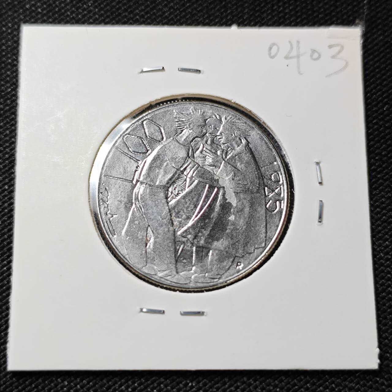 KK钱币收藏小铺   第404期 2月预留时间 周末发货  圣马力诺100里拉 少见主题