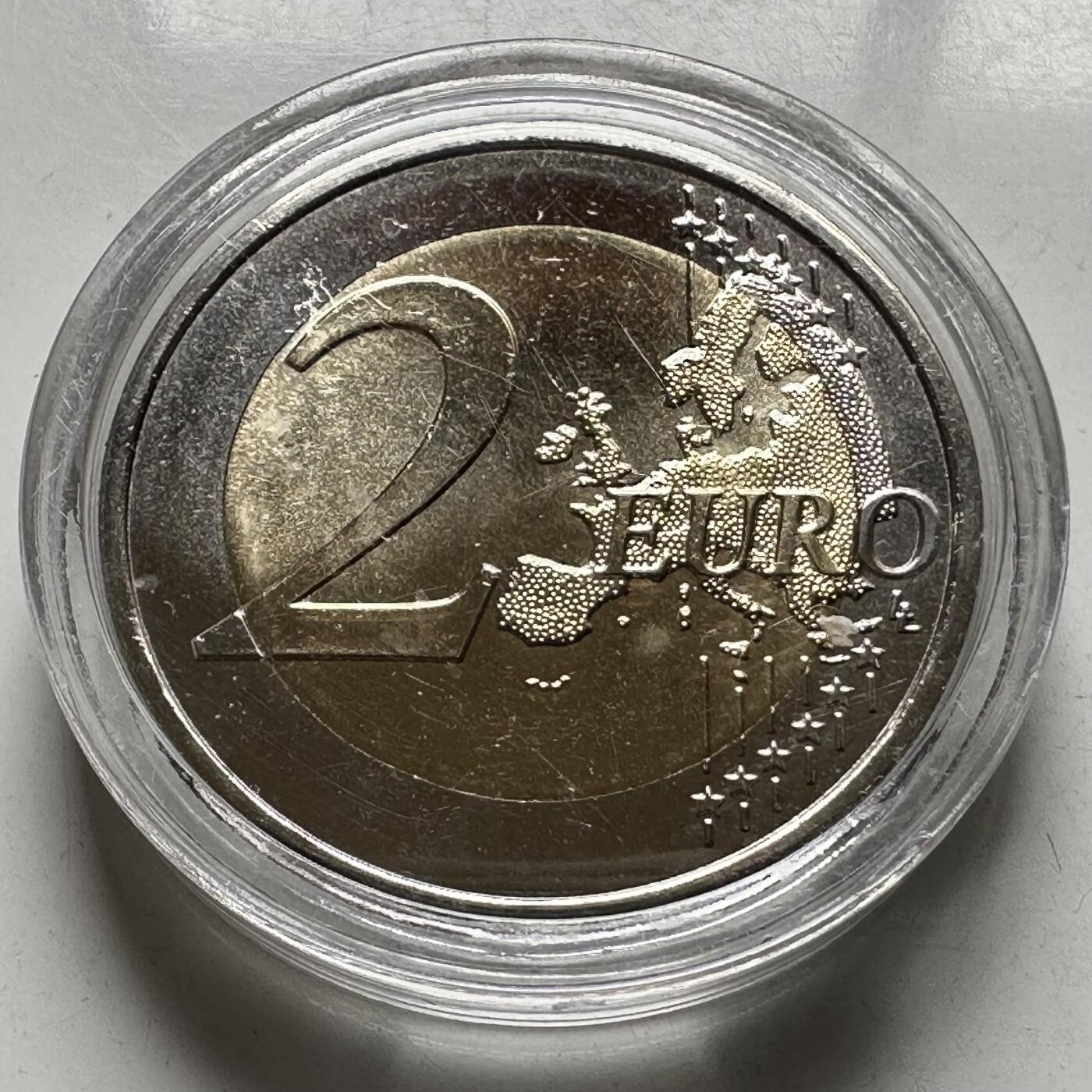 🌹外币初藏🌹🐯2026年第26场  各国纪念币专场 每周二四六晚8️⃣点 接代拍 葡萄牙 2013年 克莱瑞戈塔250周年纪念 2欧元双色纪念币