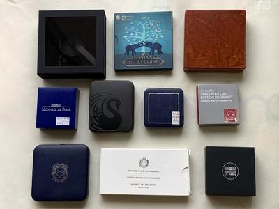 《竞宝斋》第468场 周日，周一 2场连拍 （全场包邮）欢迎送拍 - 钱币空盒 10个一组 细节见图