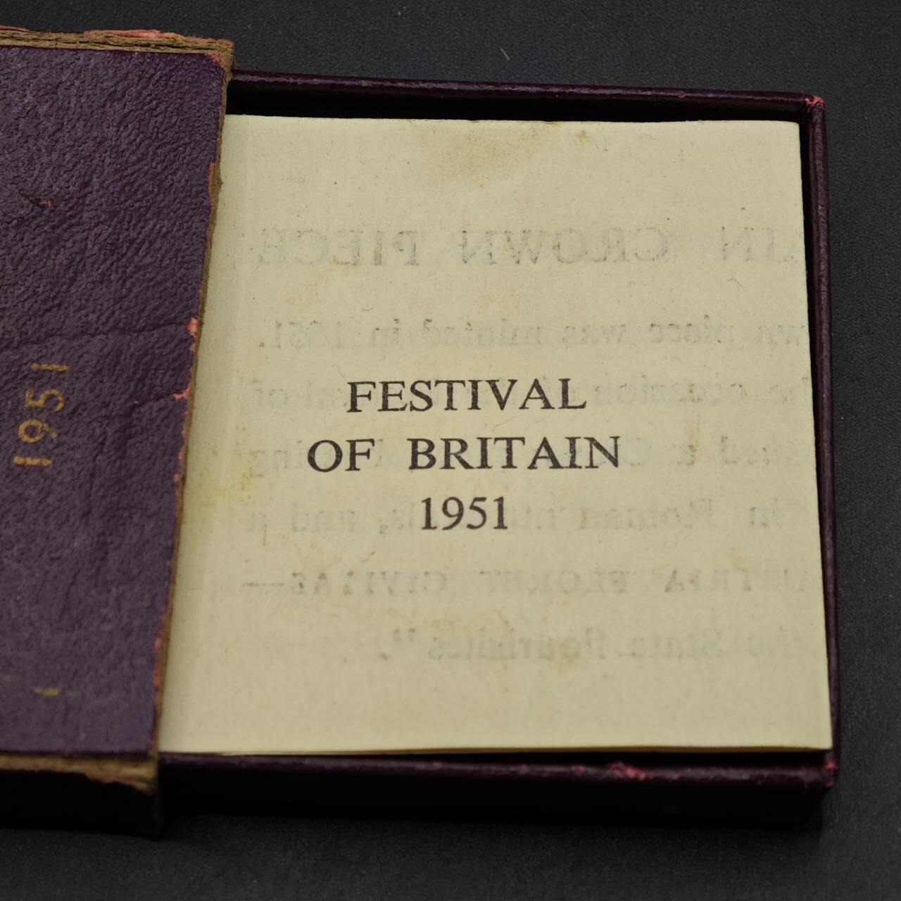  【淘币小摊】限时拍第八百七十八拍   克朗币邮币封场    每周一统一发货 英国1951年乔治六世五先令镍马剑克朗红盒证