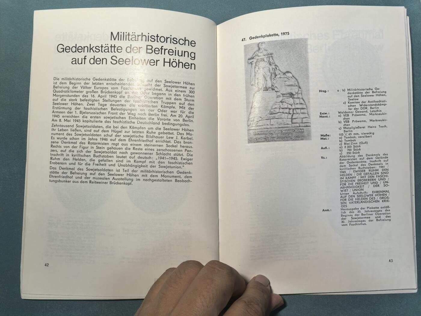 盛世勋华——号角文化勋章邮票专场拍卖第308期 东德出版 纪念章牌上的纪念地