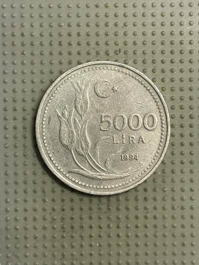 2026年第31场各国散币拍卖（总第181场） - 土耳其1994年5000里拉