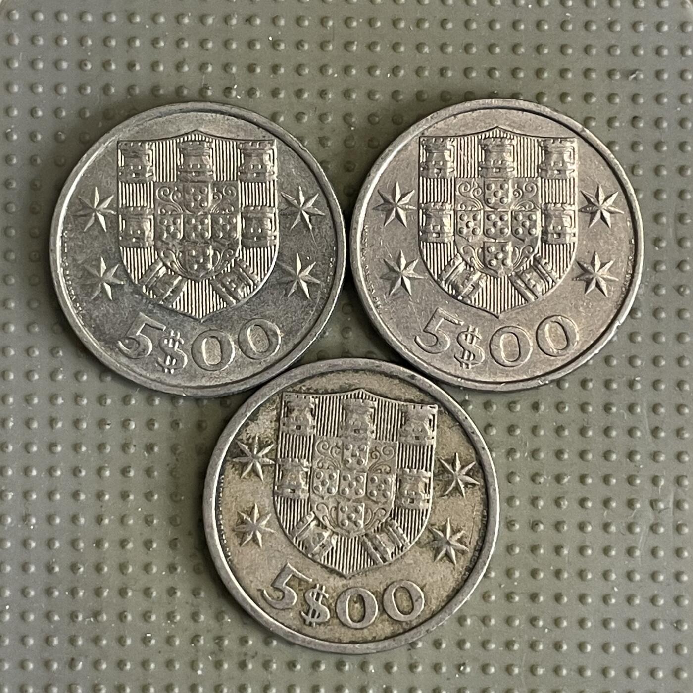 2026年第30场各国散币拍卖（总第180场） 葡萄牙5埃斯库多3枚