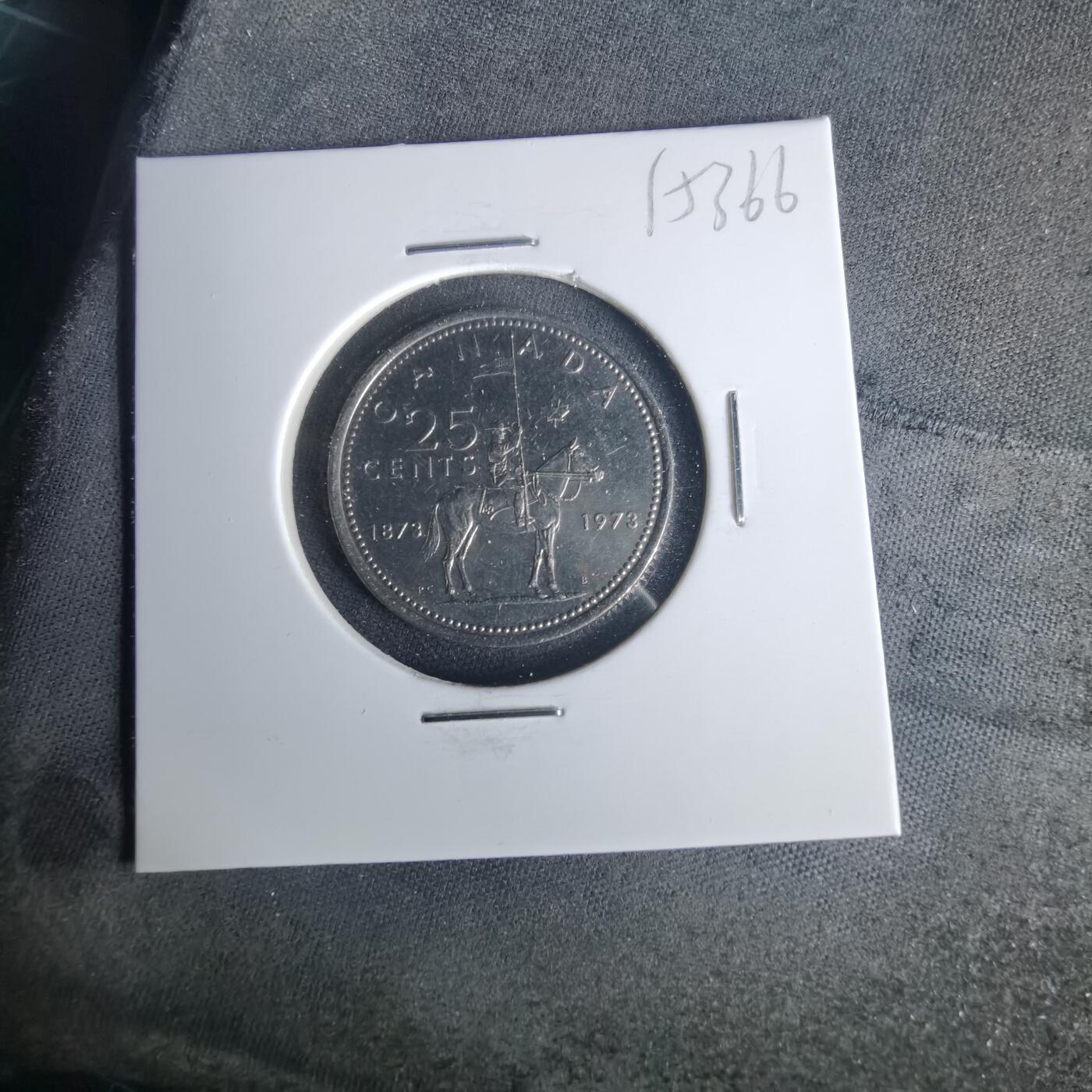 沼泽如烟--第1015场 加拿大1973年25分纪念币