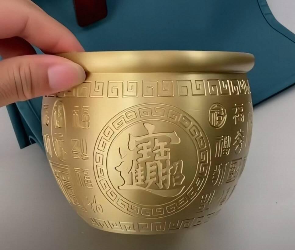 全铜招财百福缸