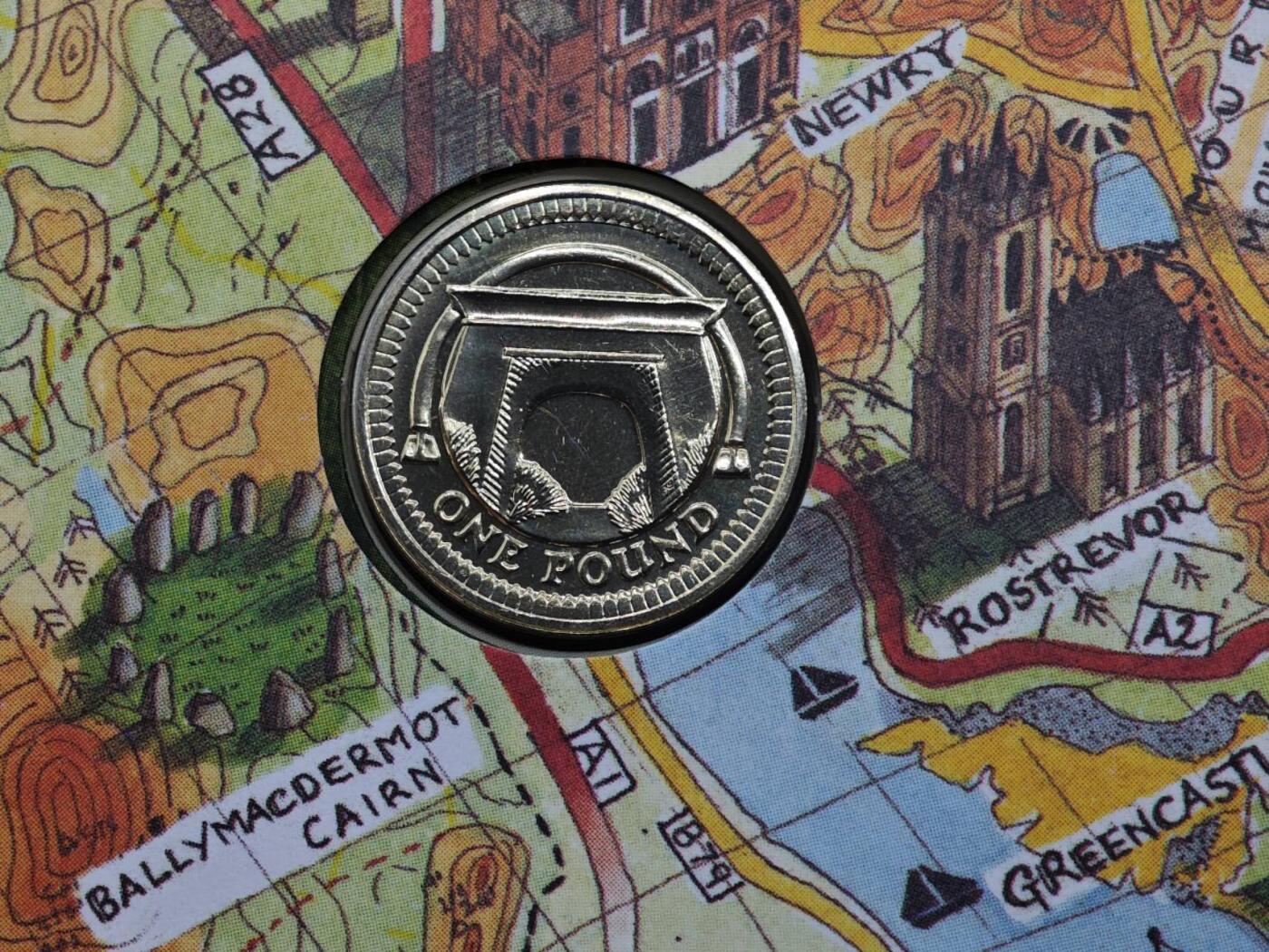  【淘币小摊】限时拍第八百七十八拍   克朗币邮币封场    每周一统一发货 英国2006年一镑邮币封