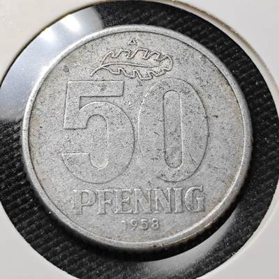 KK钱币收藏小铺   第404期 2月预留时间 周末发货 -  东德50芬尼