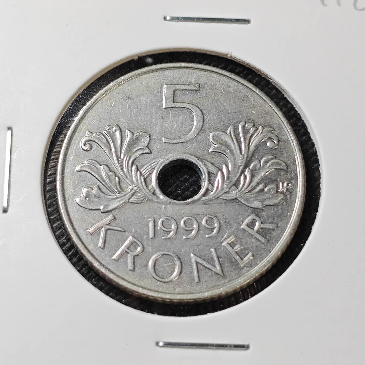 KK钱币收藏小铺   第404期 2月预留时间 周末发货  挪威5克朗