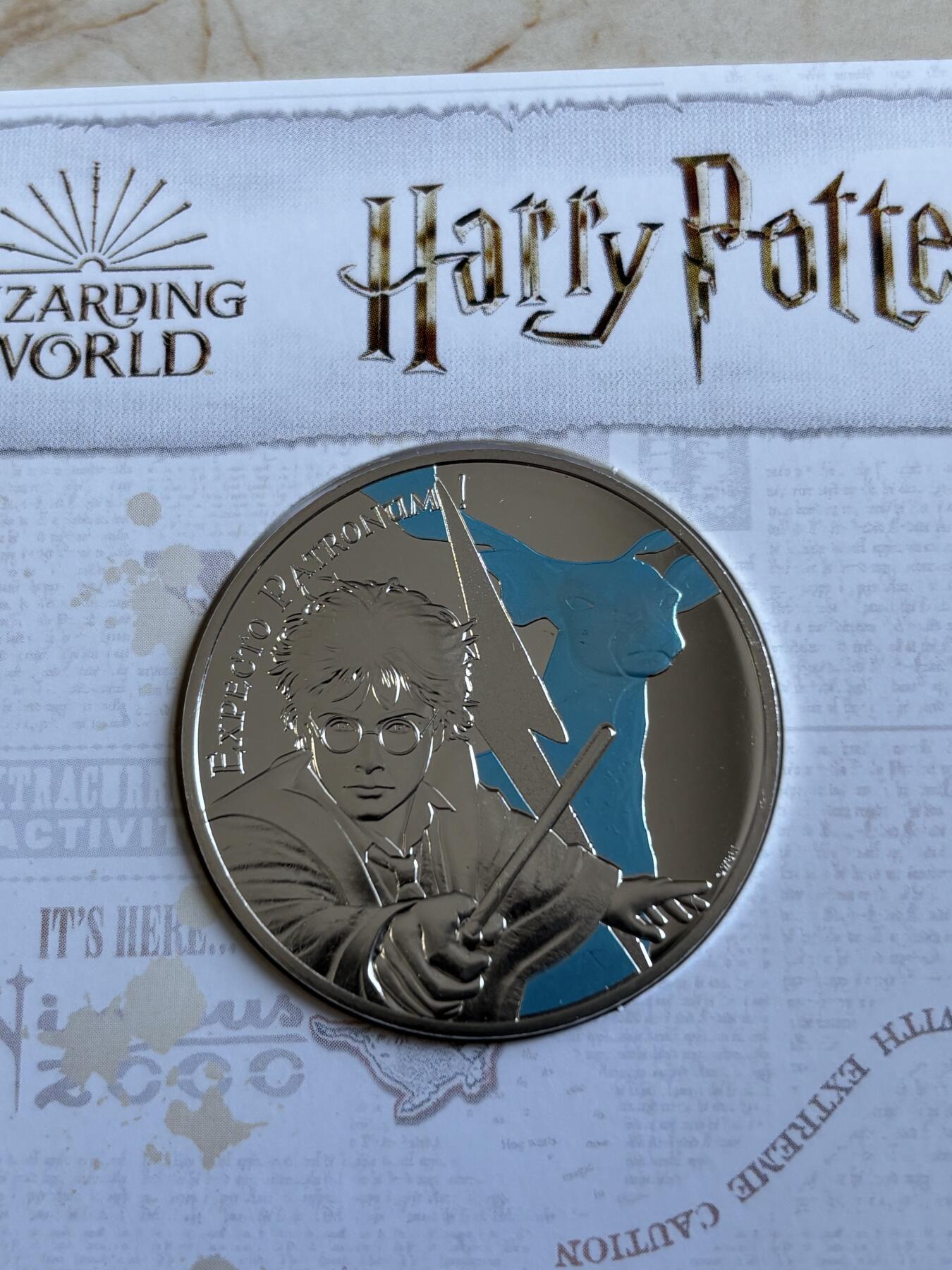 第193期拍卖 法国2021年哈利波特系列2组守护神鹿彩银币，900银，发行20000枚