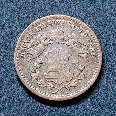 【全场包邮】纯粹捡漏拍510场 - 匈牙利奥匈帝国1868年1克鲁泽铜币