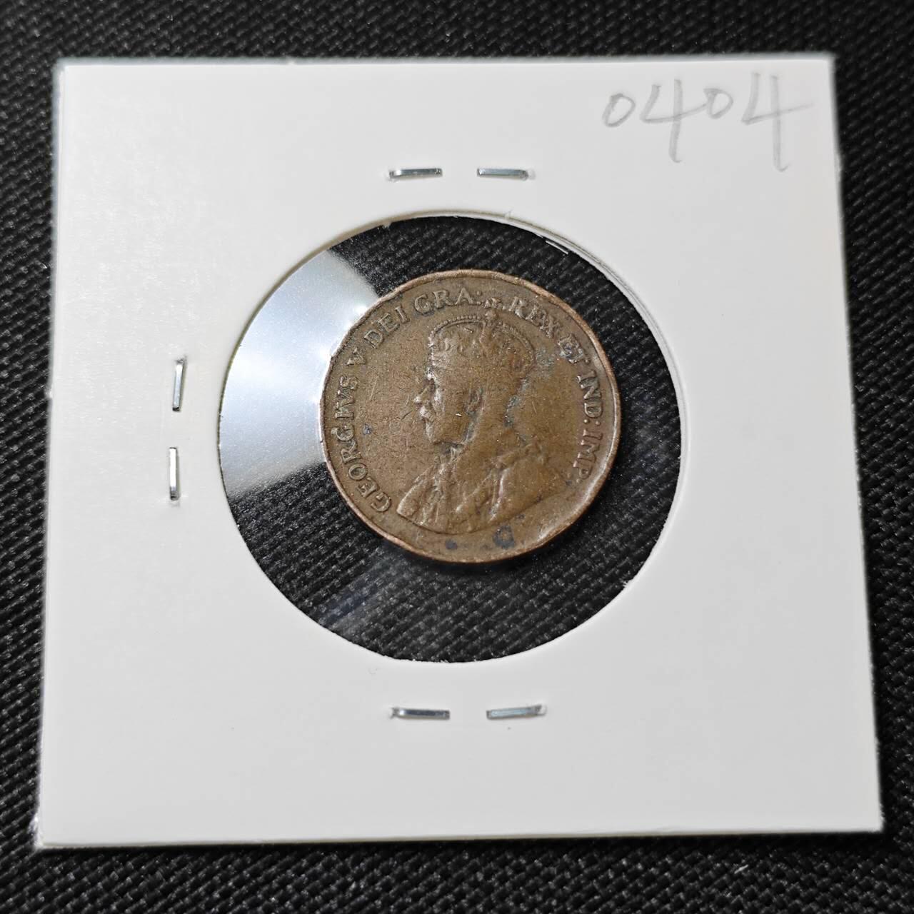 KK钱币收藏小铺   第404期 2月预留时间 周末发货  加拿大1分铜币