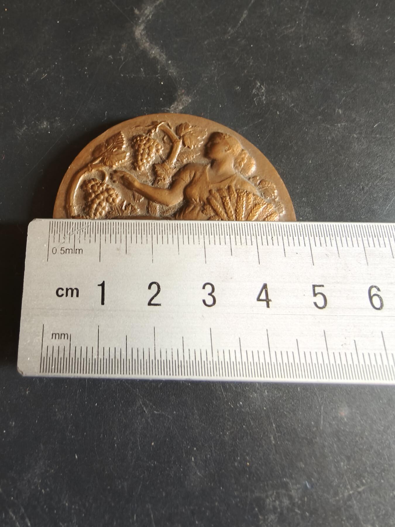 老王徽章第186期 法国农业协会大铜章    原盒    直径50mm    重量63.1g