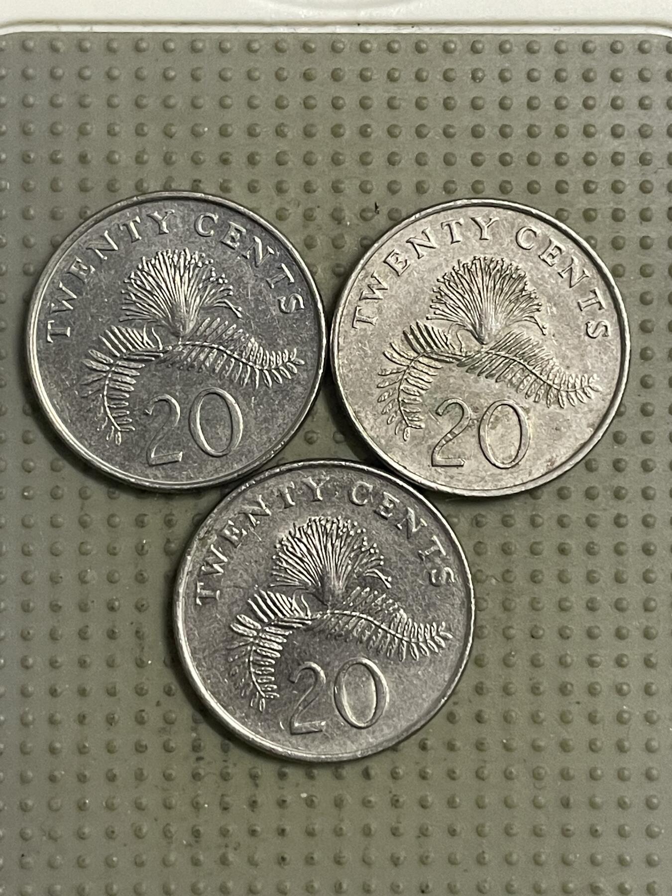 2026年第31场各国散币拍卖（总第181场） 新加坡低盾版20分3枚