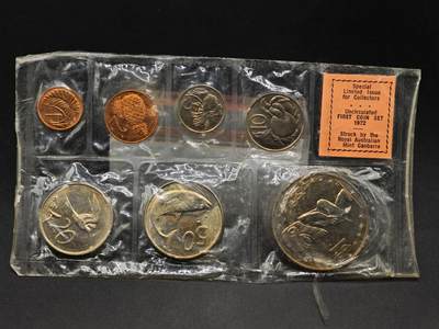 【淘币小摊】实时拍第八百七十九拍   银币套币场    每周一统一发货 - 库克群岛1972年7枚套币塑封