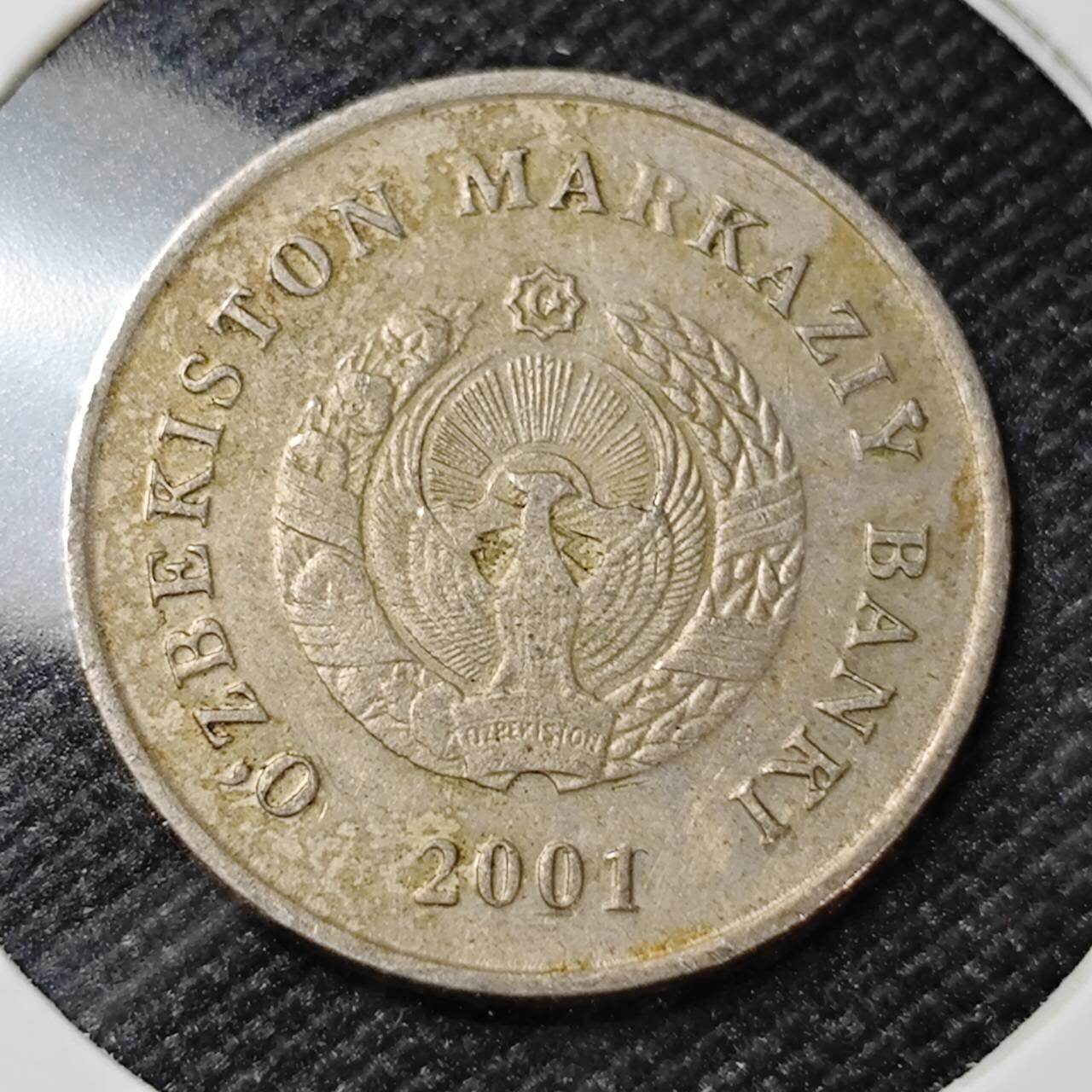 KK钱币收藏小铺   第404期 2月预留时间 周末发货  2001乌兹别克斯坦