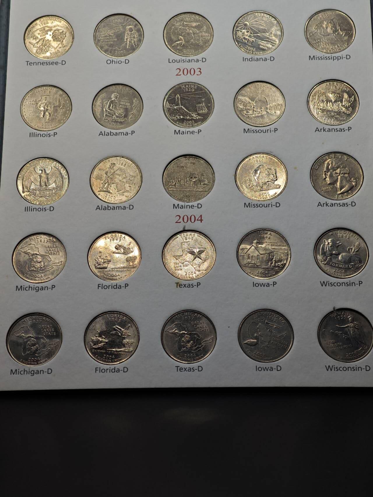 【淘币小摊】实时拍第八百七十九拍   银币套币场    每周一统一发货 美国50州纪念币