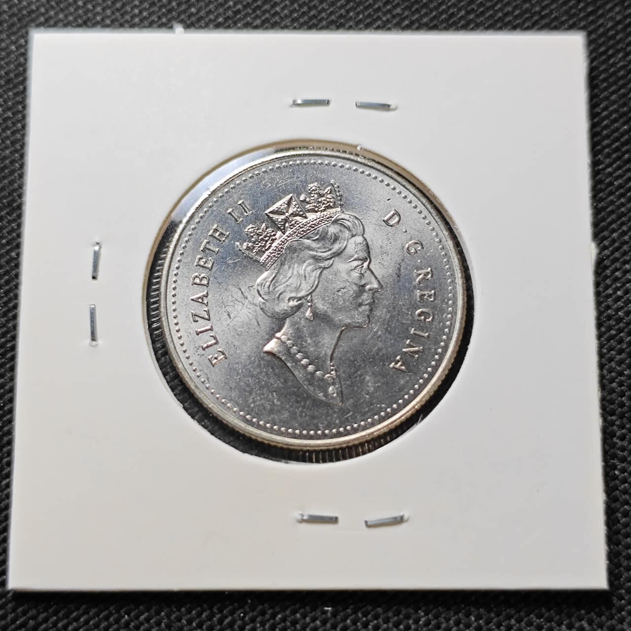 KK钱币收藏小铺   第404期 2月预留时间 周末发货  1996加拿大50分