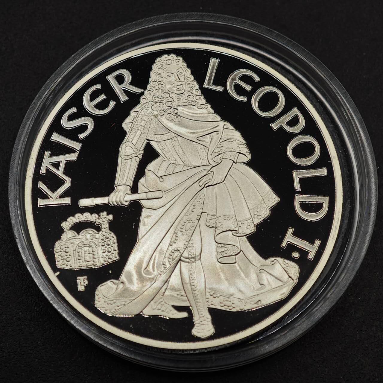 【淘币小摊】实时拍第八百七十九拍   银币套币场    每周一统一发货 奥地利1993年100先令精制银币 千年帝国-利奥波德一世 20克900银