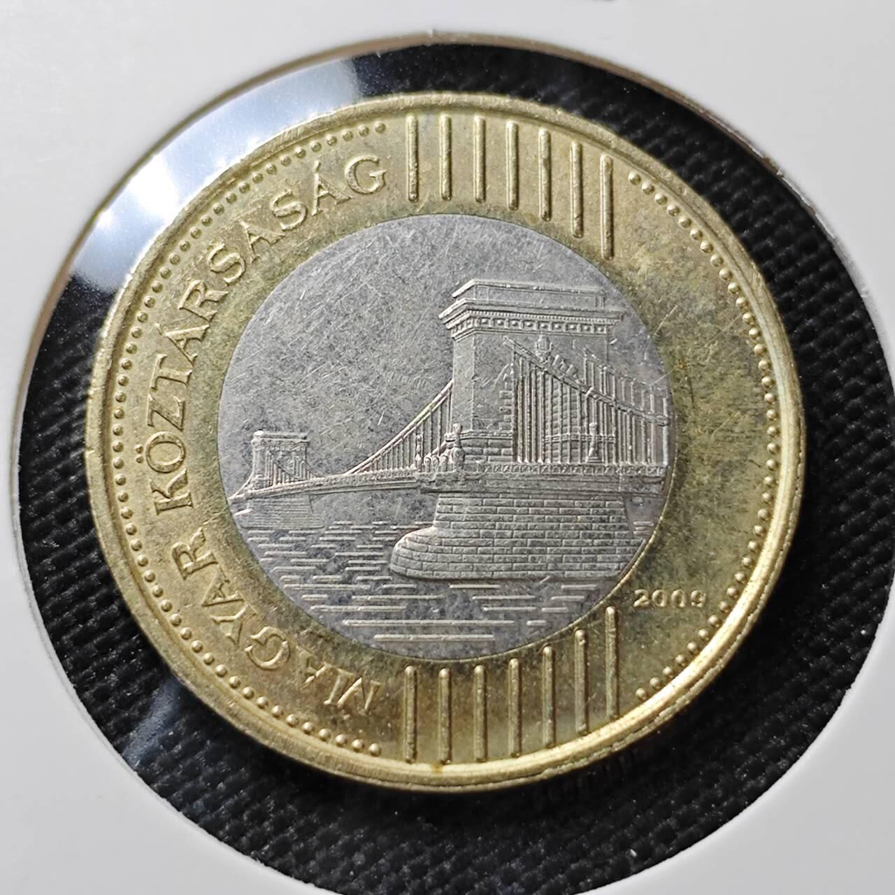 KK钱币收藏小铺   第404期 2月预留时间 周末发货  匈牙利200福林双色币