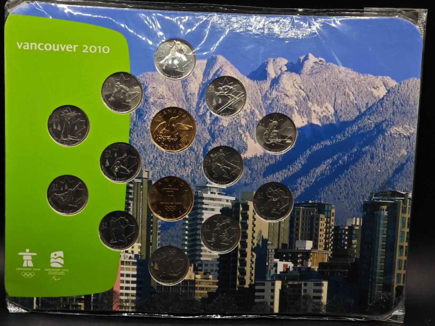 【淘币小摊】实时拍第八百七十九拍   银币套币场    每周一统一发货 加拿大2010年温哥华冬奥会纪念套币