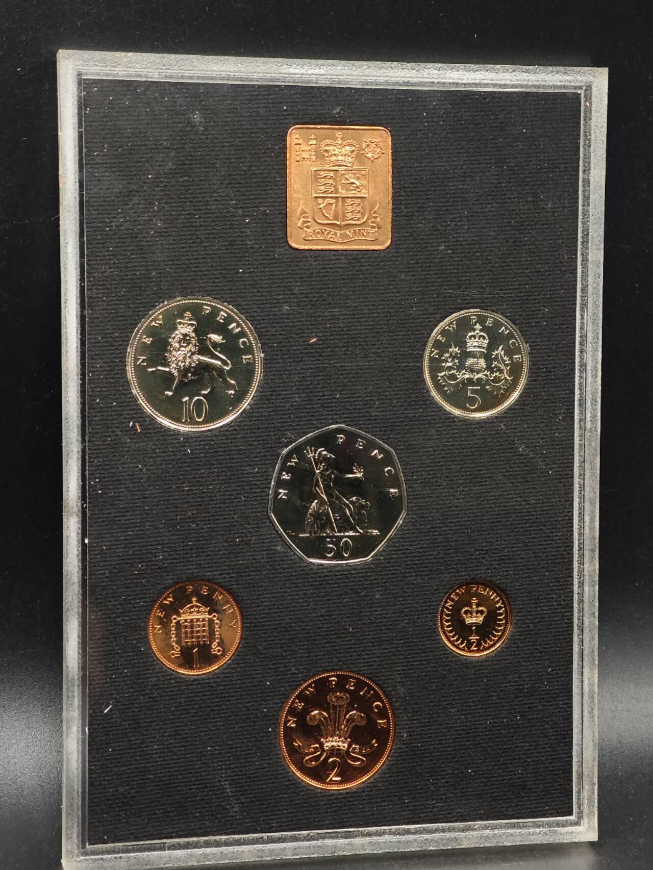 【淘币小摊】实时拍第八百七十九拍   银币套币场    每周一统一发货 英国1971年精制套币