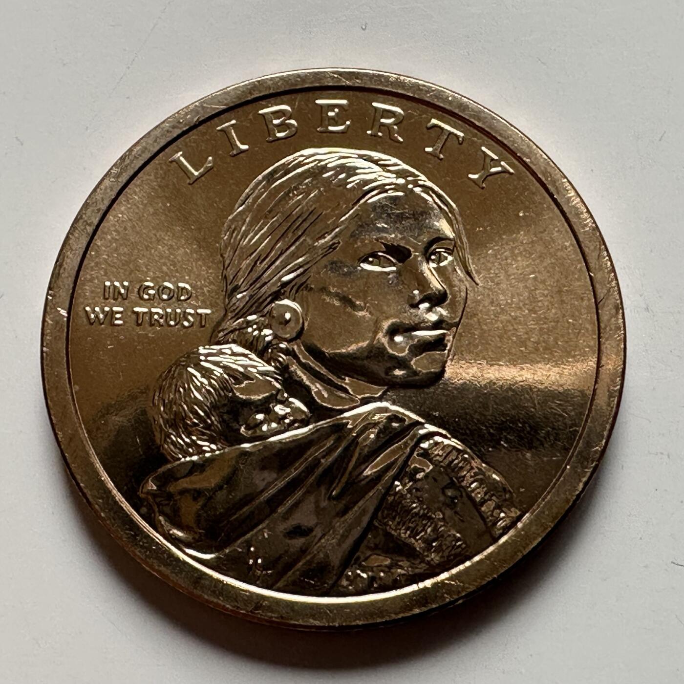 🌹外币初藏🌹🐯2026年第26场  各国纪念币专场 每周二四六晚8️⃣点 接代拍 美国 2023年 萨卡加维亚系列 纪念玛丽亚·塔尔奇耶夫推动美洲印第安人芭蕾艺术发展成就 1元纪念币