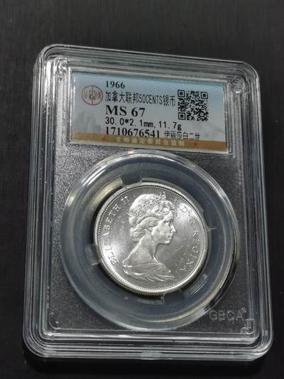 天下钱庄专场欢迎参拍 - 加拿大伊丽莎白半圆银币