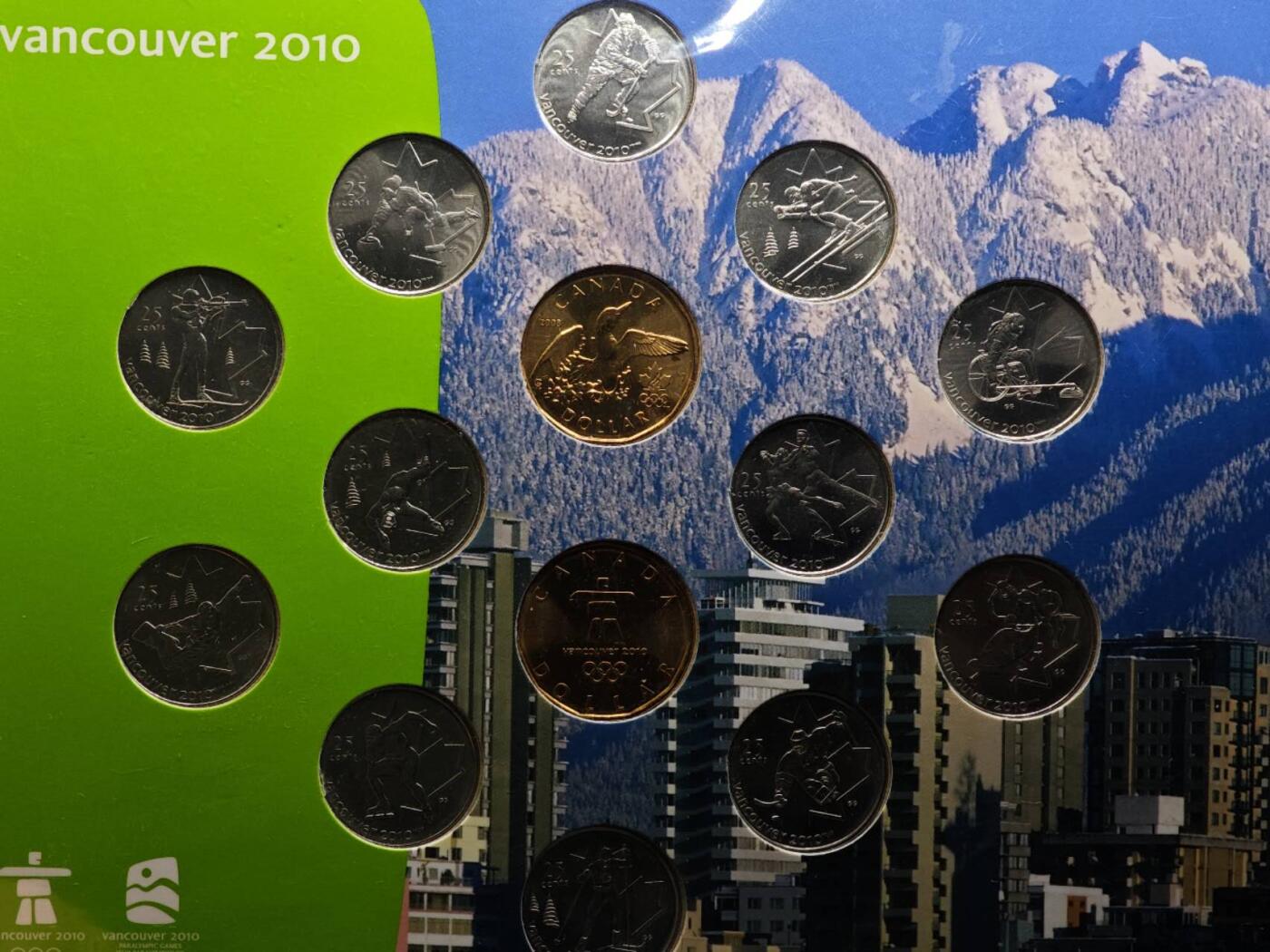【淘币小摊】实时拍第八百七十九拍   银币套币场    每周一统一发货 加拿大2010年温哥华冬奥会纪念套币