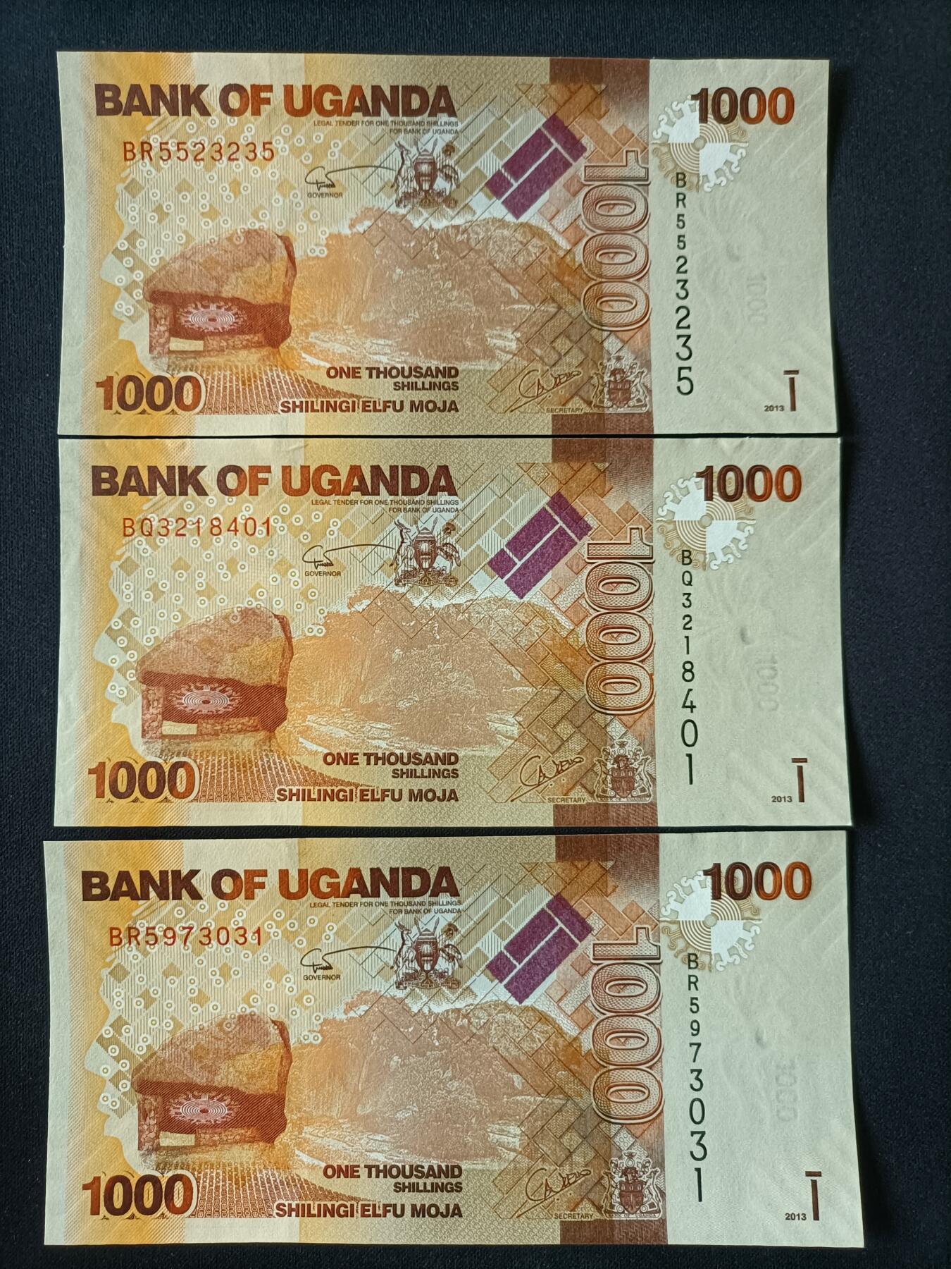 【游宝拍卖】丙午马年第9期 乌干达2013/14年 6张 UNC/UNC-