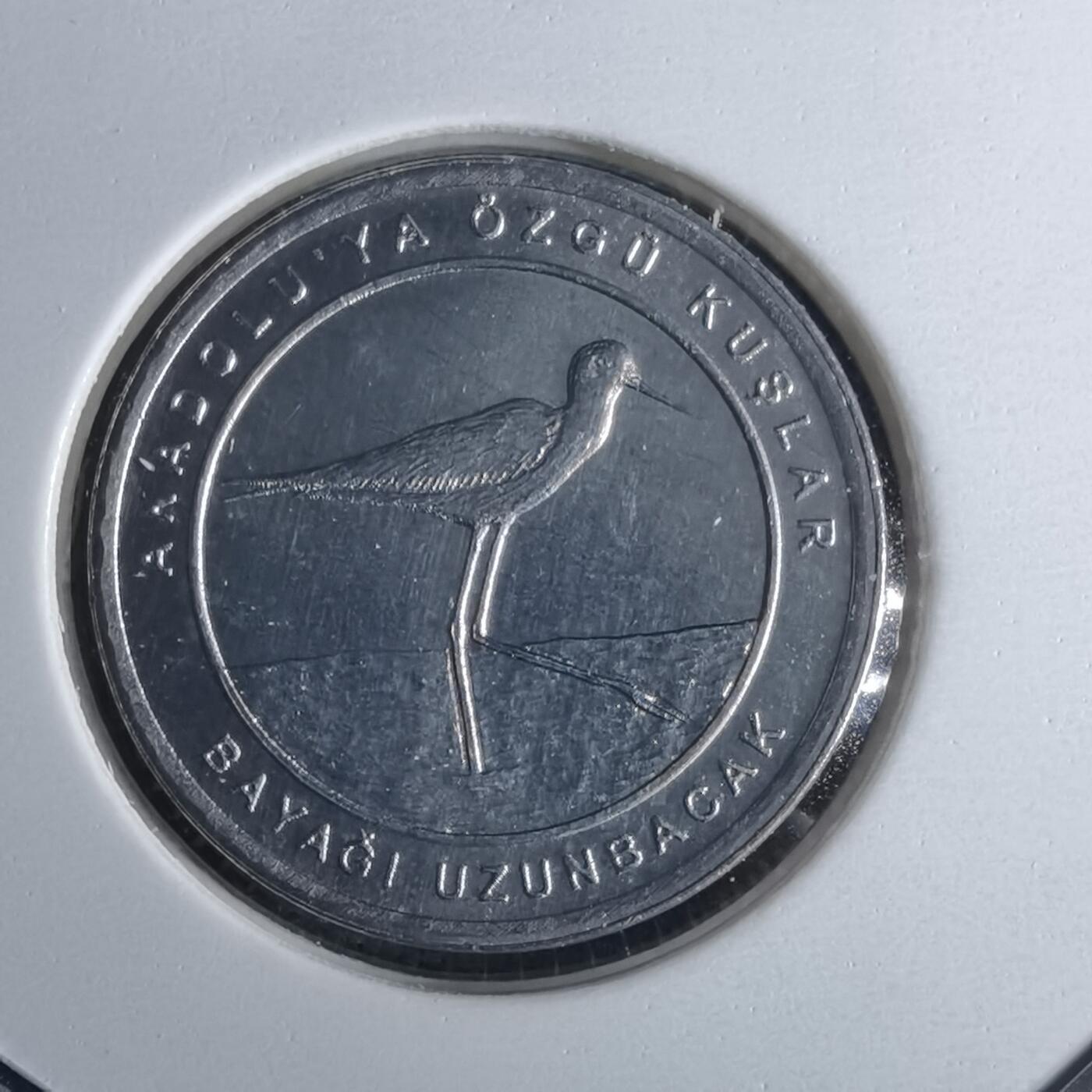 沼泽如烟--第1016场 土耳其2020年1库鲁小鸟系列纪念币