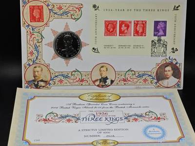  【淘币小摊】限时拍第八百七十九拍   克朗币邮币封场    每周一统一发货 - 英属维尔京群岛2006年乔治六世1钻纪念币邮币封