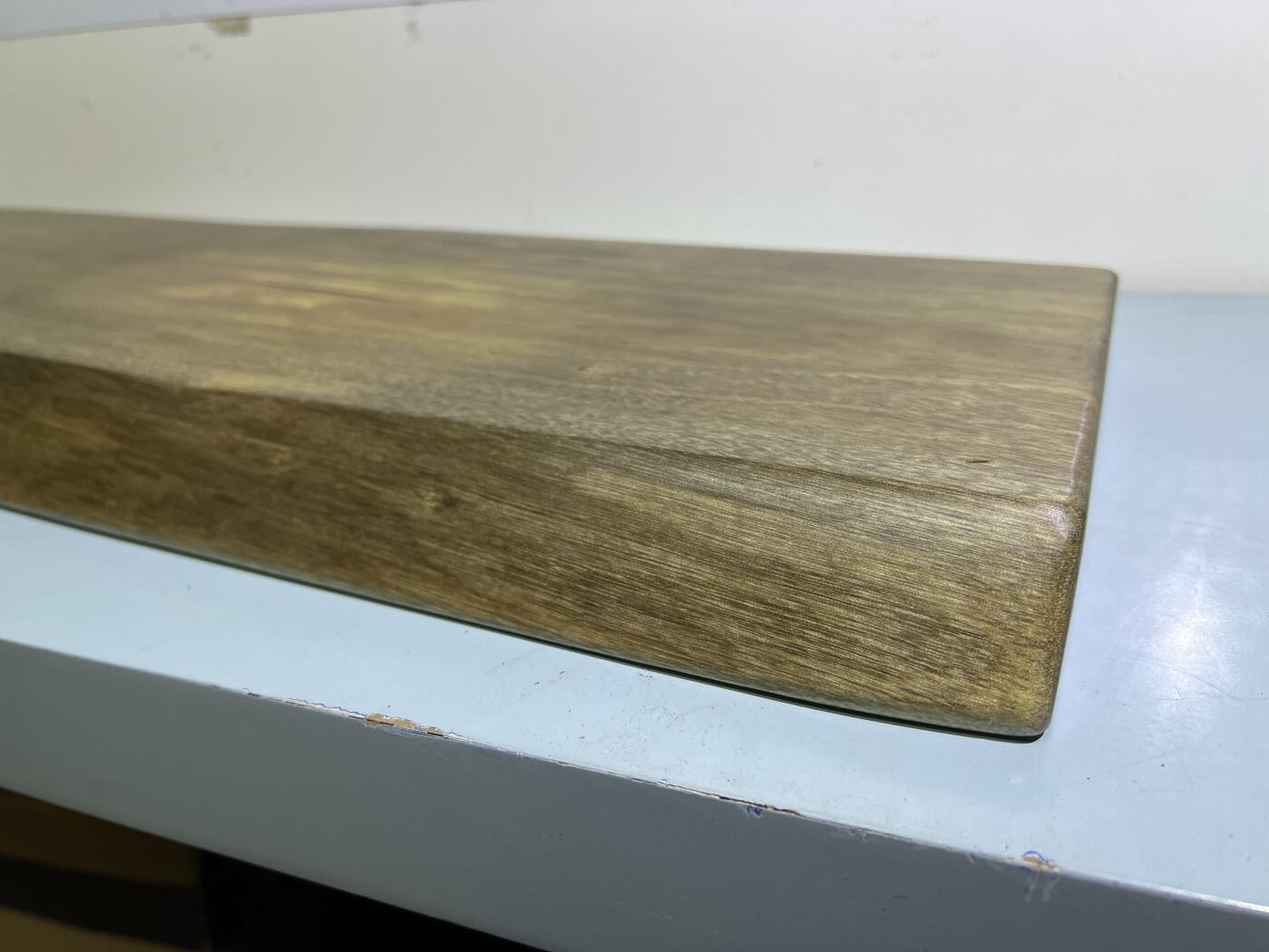 零元拍：金丝楠茶盘 金光闪闪。尺寸约：57/21/3.3CM。