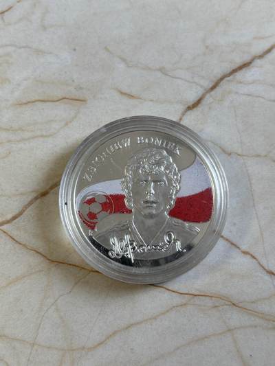 第193期拍卖 - 亚美尼亚2009年球星彩色28.28克纪念银币，925银