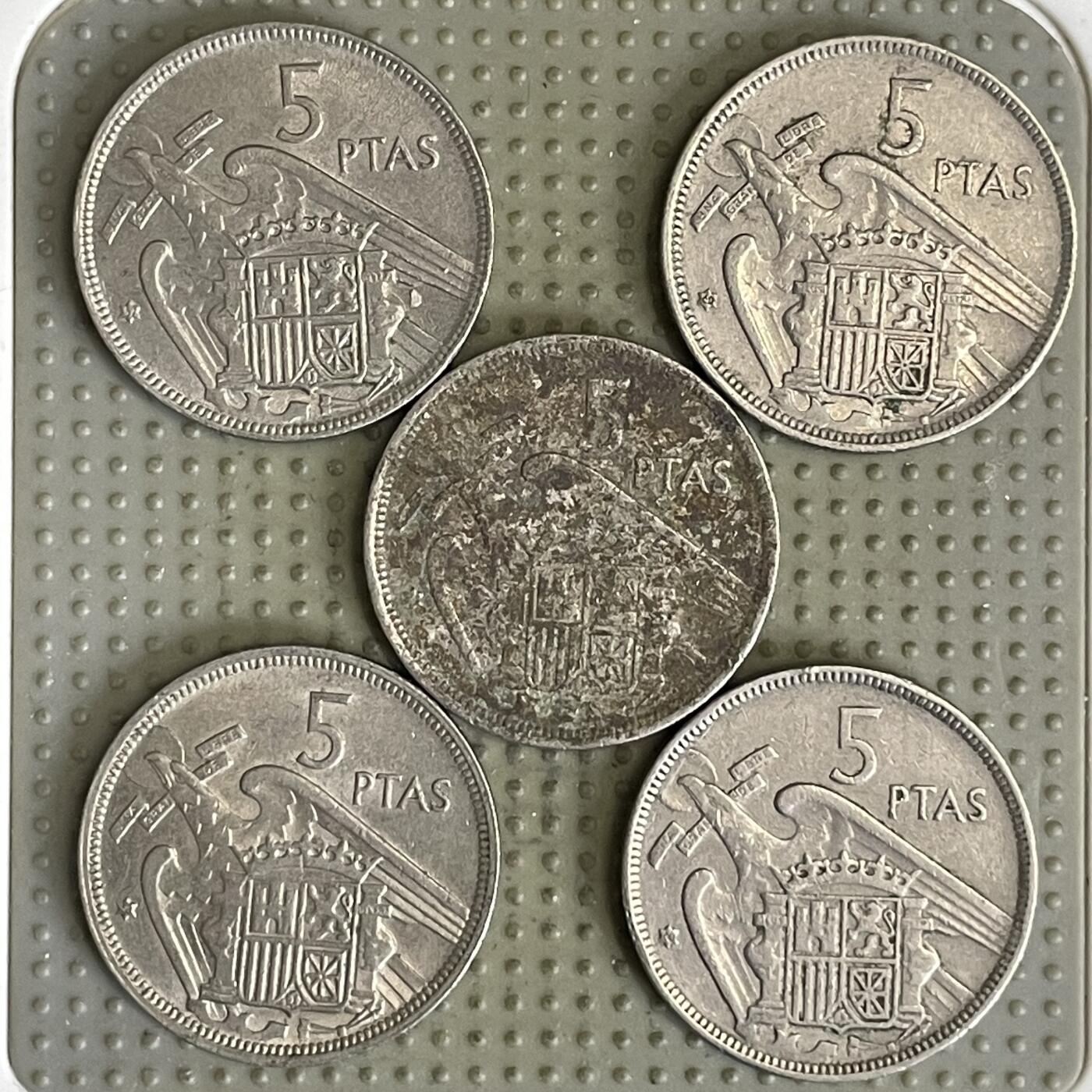 2026年第30场各国散币拍卖（总第180场） 西班牙1957年版5比赛塔5枚