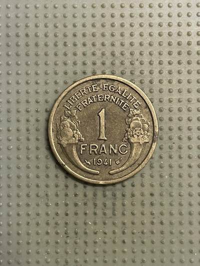 2026年第30场各国散币拍卖（总第180场） - 法国1941年1法郎