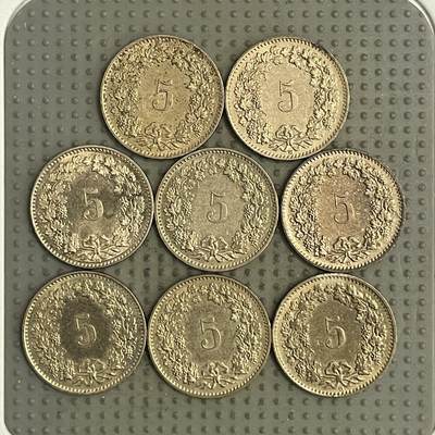 2026年第30场各国散币拍卖（总第180场） - 瑞士5生丁8枚