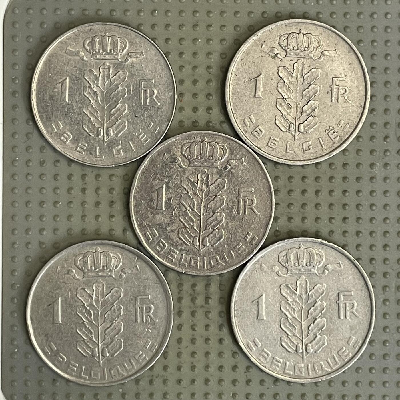 2026年第30场各国散币拍卖（总第180场） 比利时1法郎5枚