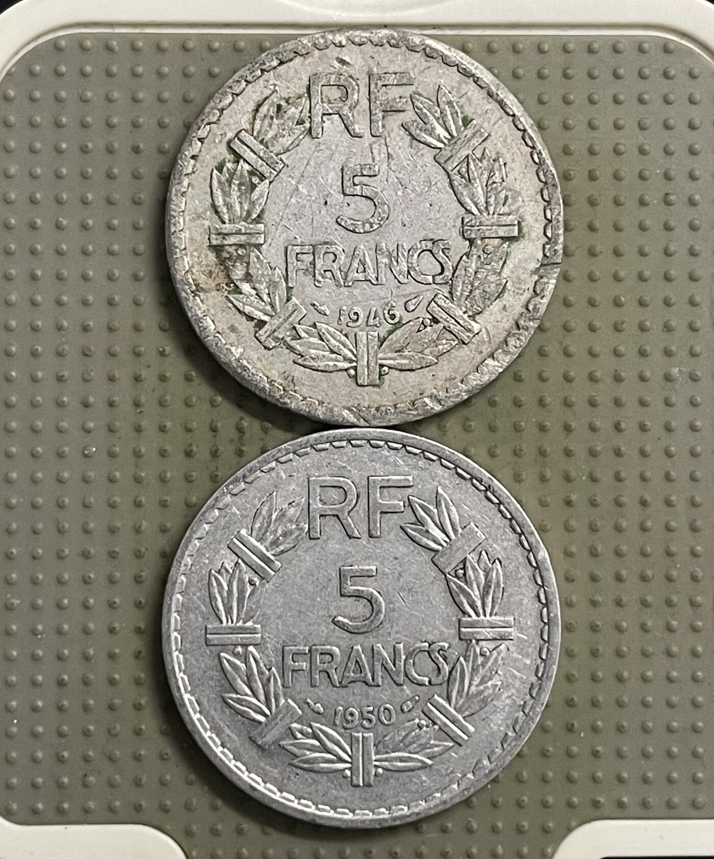 2026年第30场各国散币拍卖（总第180场） 法国5法郎2枚