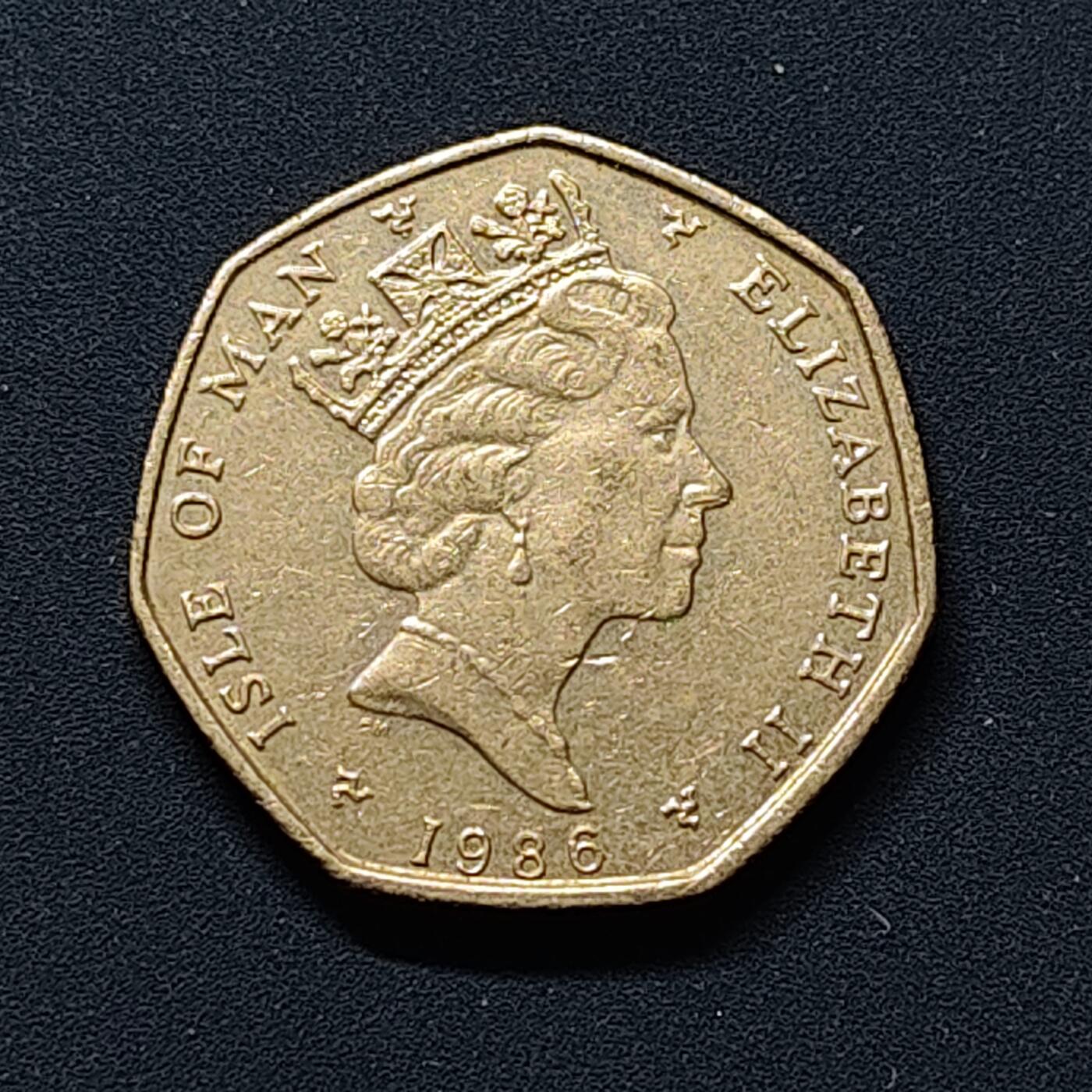 【全场包邮】纯粹捡漏拍510场 马恩岛1986年20便士