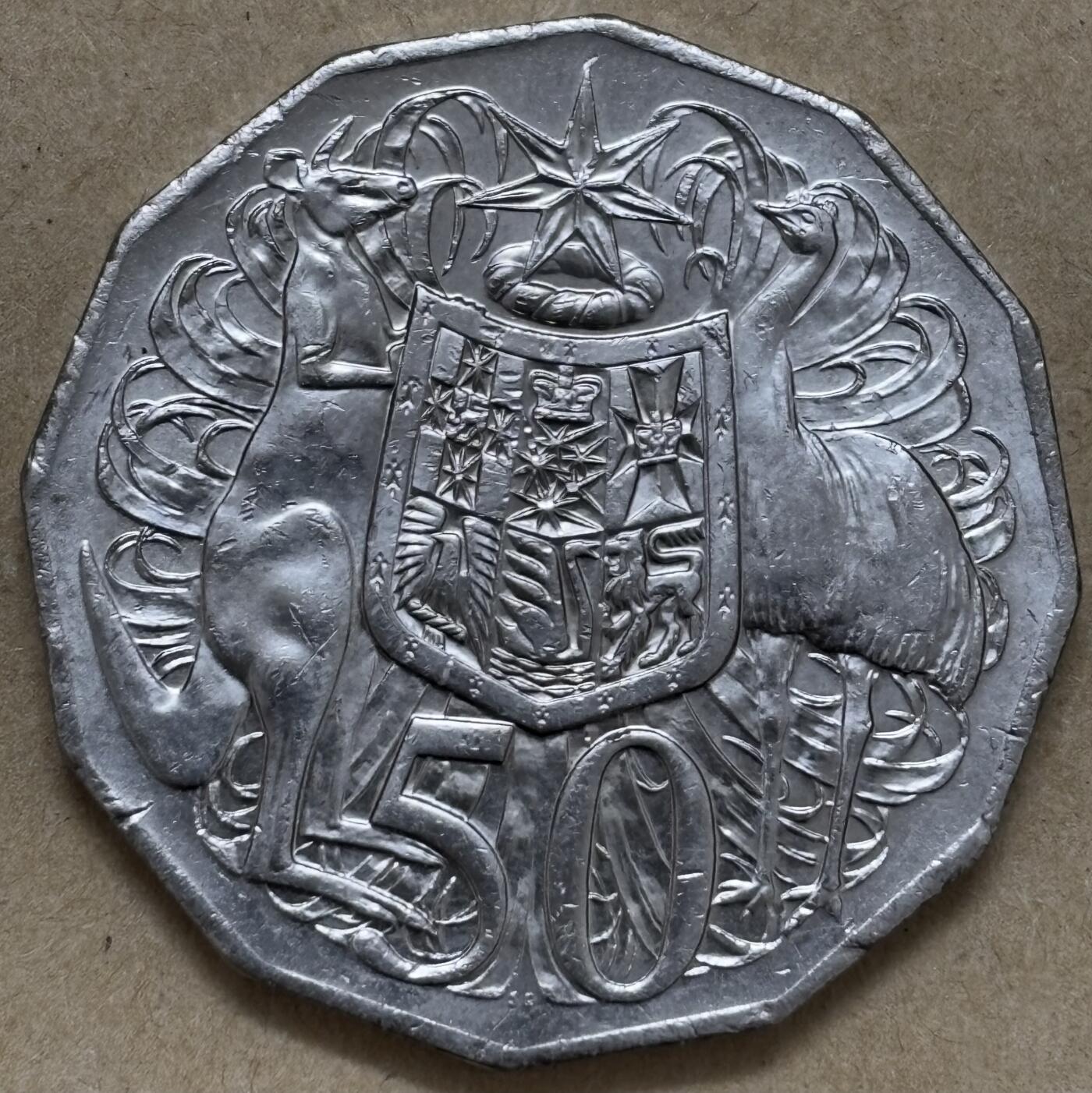 文馨钱币收藏第 296 场，长期接代拍业务  原光品相 2025 年澳大利亚 50 分，查尔斯头像少见