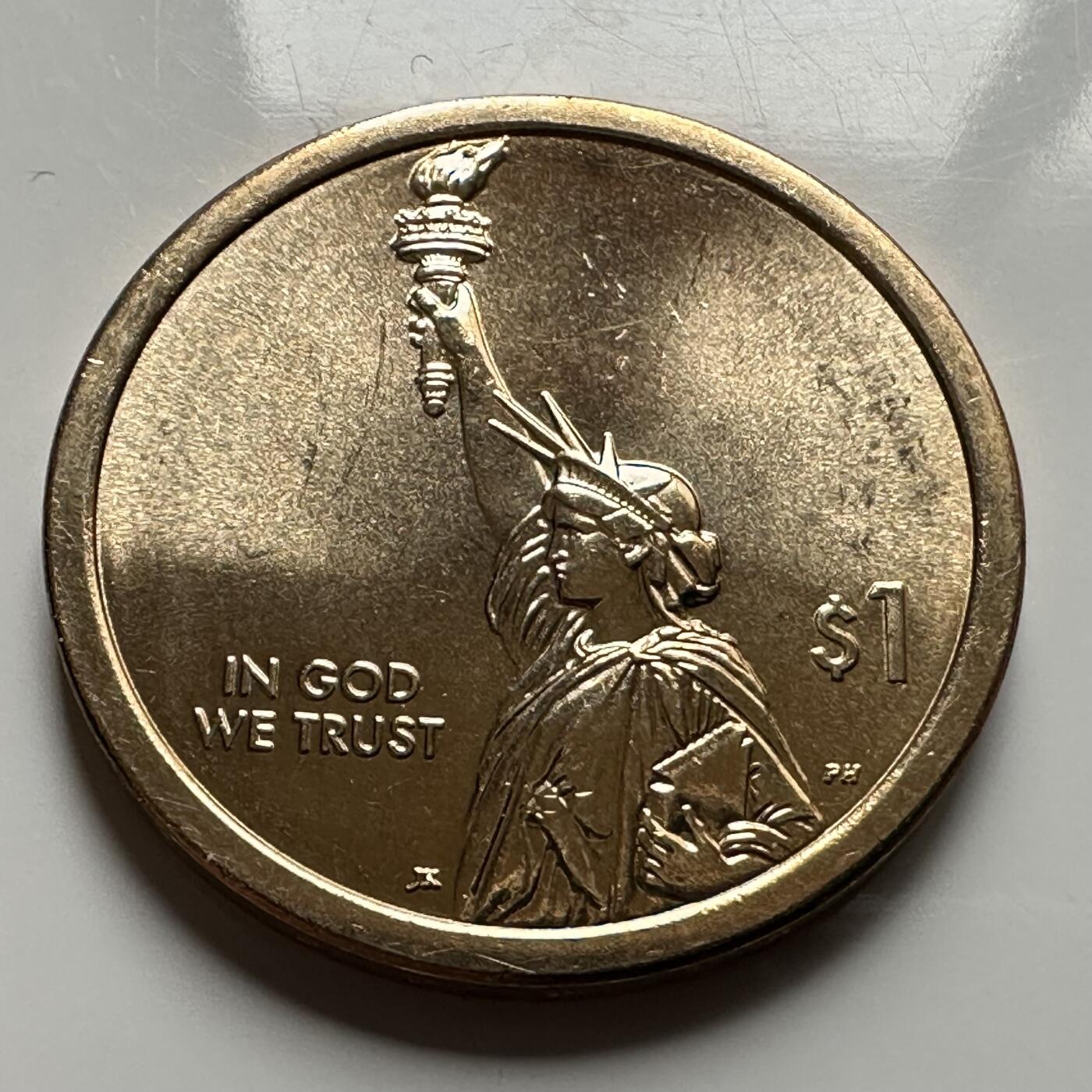 🌹外币初藏🌹🐯2026年第26场  各国纪念币专场 每周二四六晚8️⃣点 接代拍 美国2018年创新者系列首枚，纪念首位专利持有者塞缪尔·霍普金斯