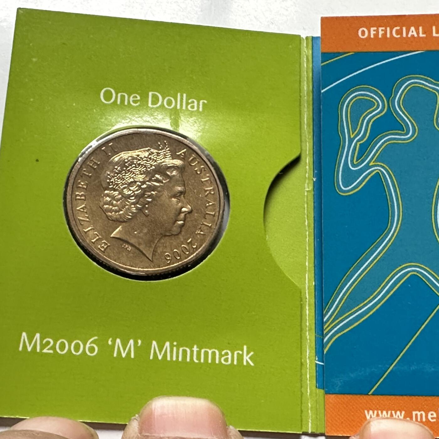 🌹外币初藏🌹🐯2026年第26场  各国纪念币专场 每周二四六晚8️⃣点 接代拍 澳大利亚 2006年 第十八届英联邦运动会 M厂版 1元纪念币 原装卡 墨尔本造币厂