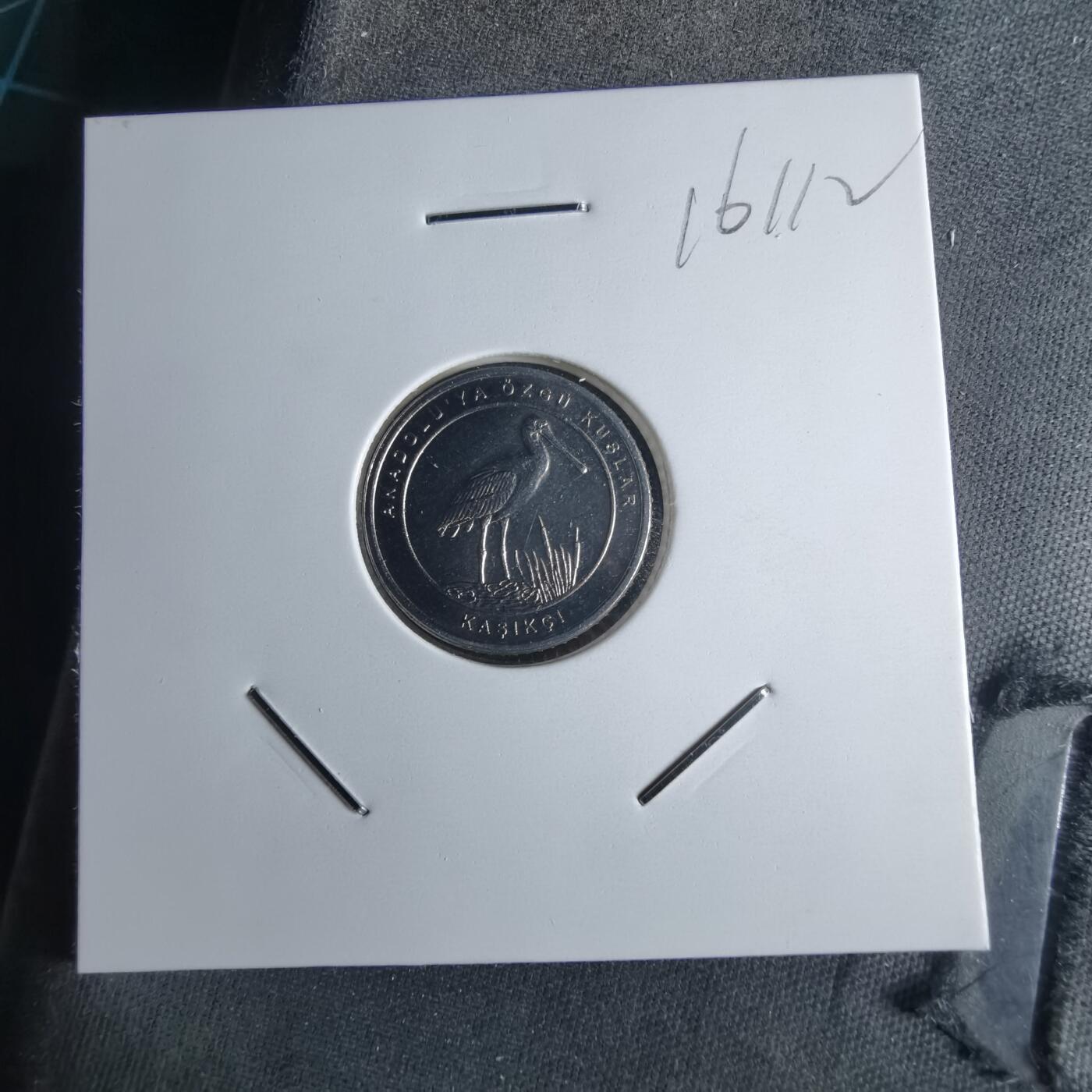 沼泽如烟--第1016场 土耳其2020年1库鲁小鸟系列纪念币