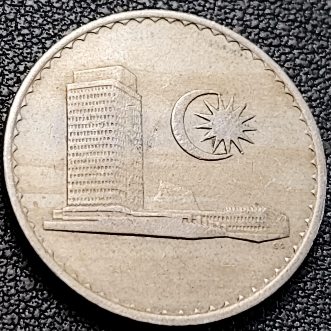 泉币菌-第205场-拍品多 请提前出价 1967年 马来西亚20分 铜镍币 23mm 议会大厦