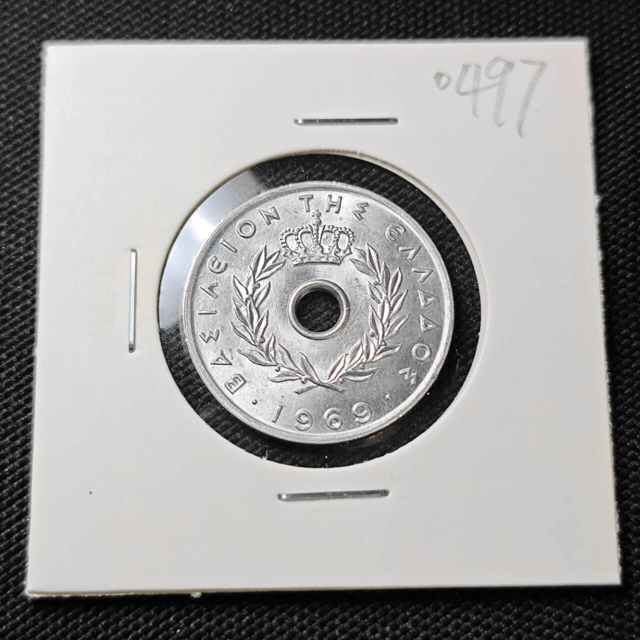 KK钱币收藏小铺   第404期 2月预留时间 周末发货  希腊20雷普塔 好品