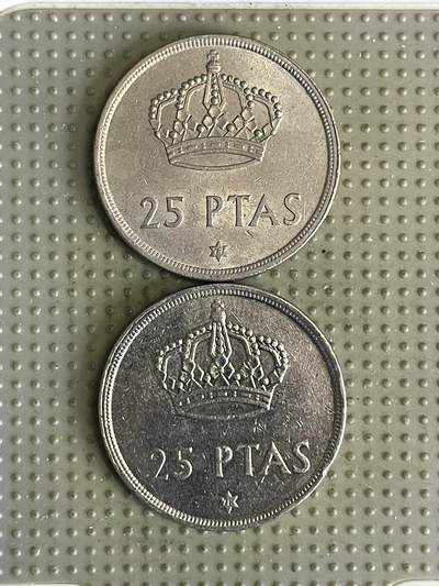 2026年第30场各国散币拍卖（总第180场） - 西班牙1975年版25比赛塔2枚
