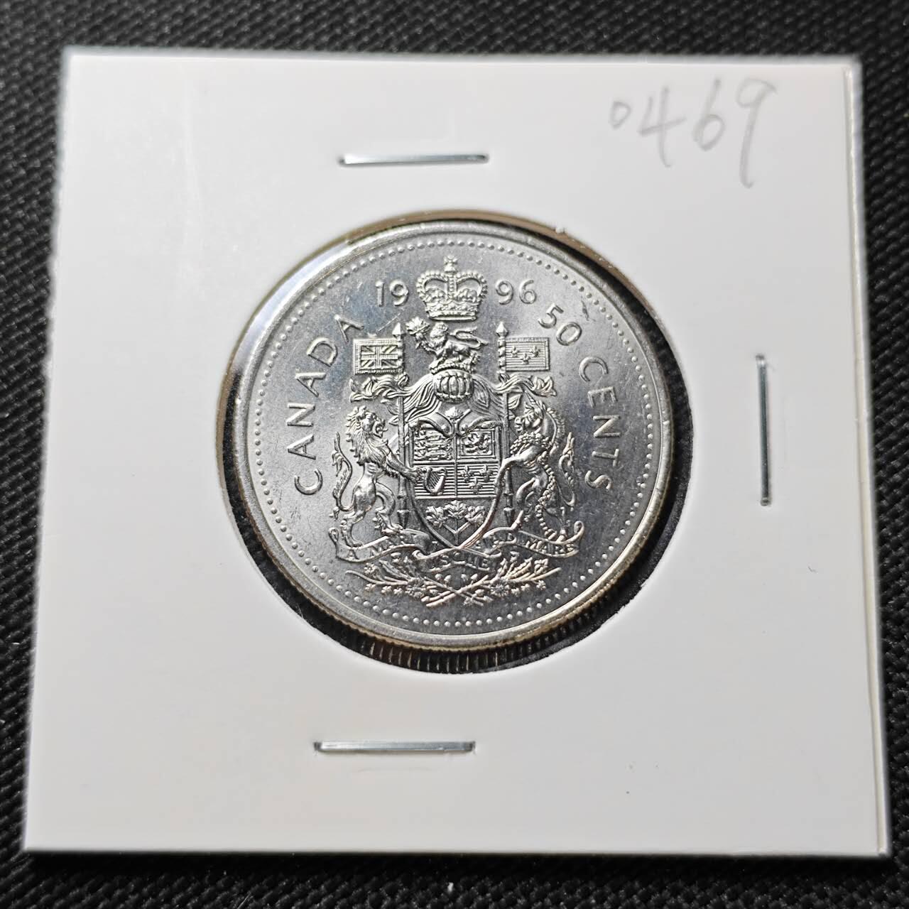 KK钱币收藏小铺   第404期 2月预留时间 周末发货  1996加拿大50分