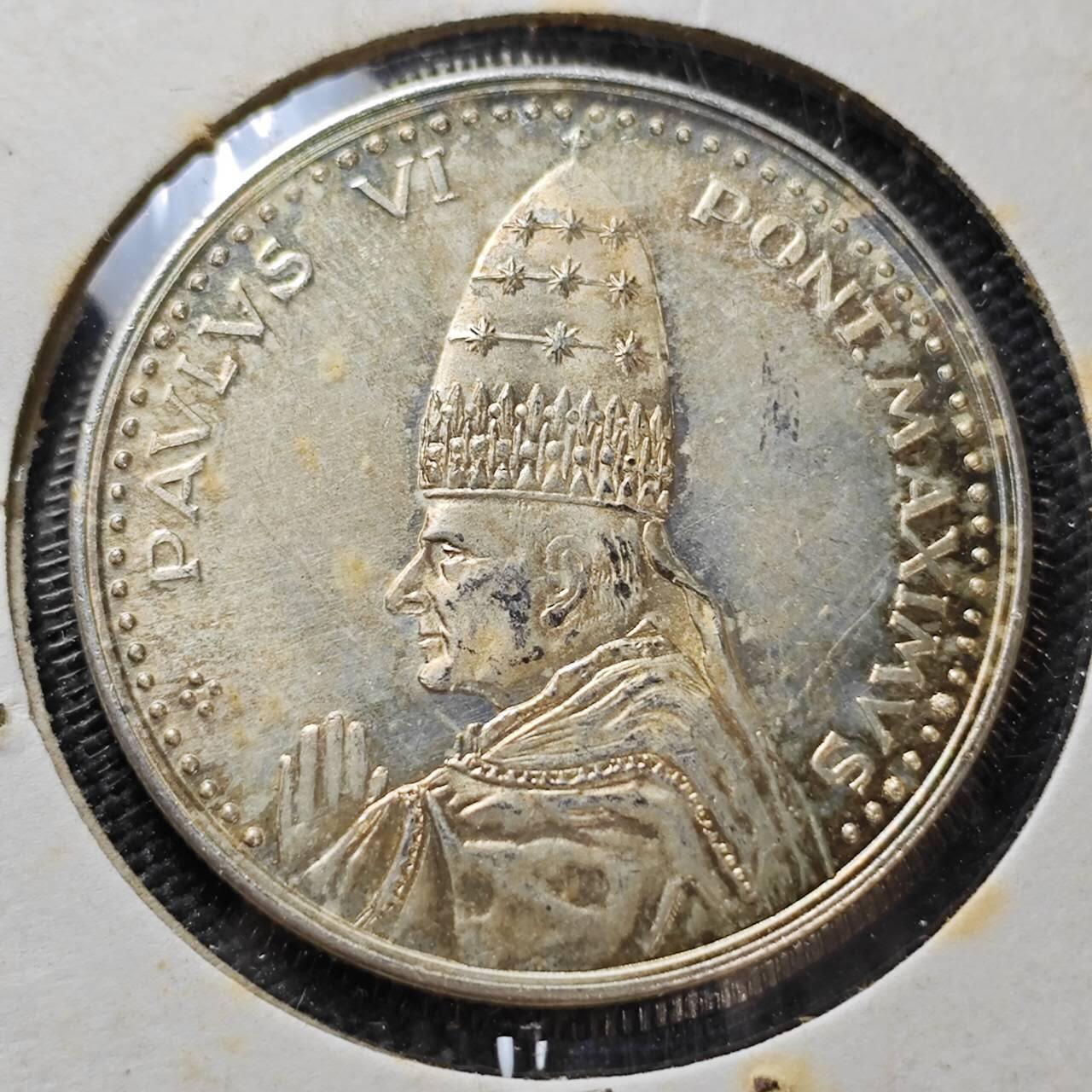 KK钱币收藏小铺   第404期 2月预留时间 周末发货  梵蒂冈镀银章